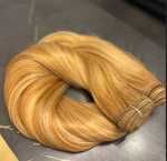Cabelo Telado Tecido Loiro Dourado Liso Fibra Russa 70cm 150g (TT1B/108)